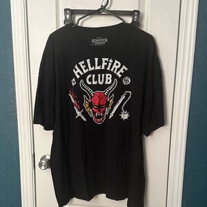 Netflix Black and Red Hellfire Club Tee